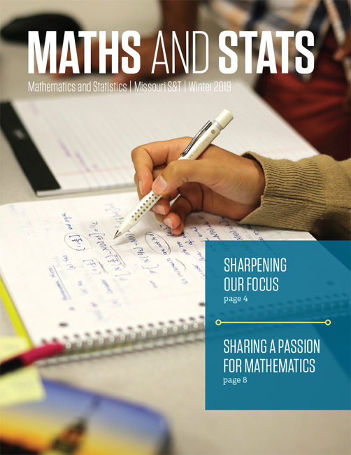 Cover of the Math department newsletter 2019